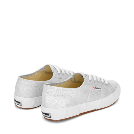 Superga scarpa donna Sneakers Superga Grigio Argento con Tomaia Lamé Luminoso