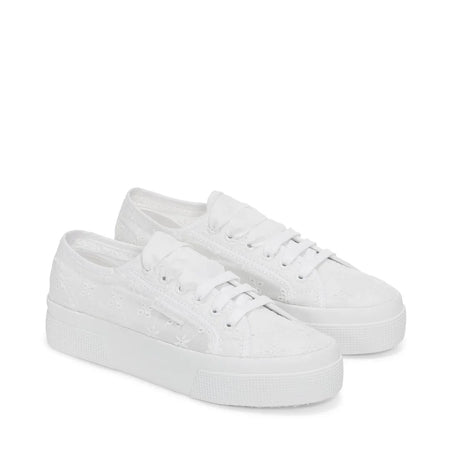 Superga scarpa donna Sneakers con Zeppa Floreali Bianche da Donna per Tempo Libero
Flower Sangallo 2740