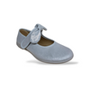 Ballerine Bambina Argento VUL-LADI con Velcro e Fiocco Estraibile – Scarpe Cerimonia Taglie 22-37