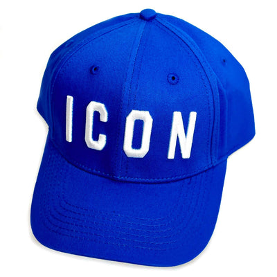 Cappello Basic Blu Con Logo Ricamato Bianco Icon
