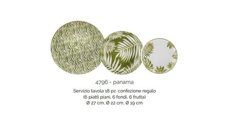Servizio Tavola 18 pezzi Evviva 4796 – Collezione Panama Verde