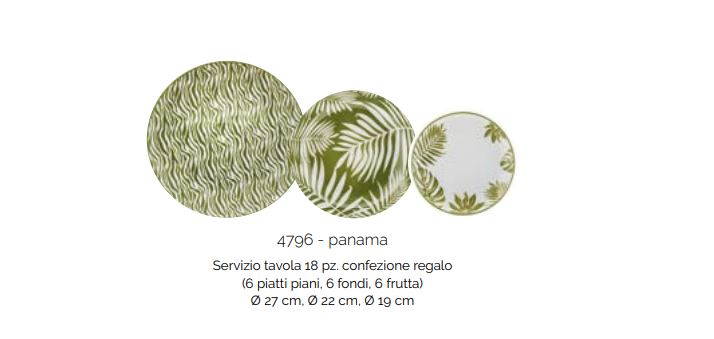 Servizio Tavola 18 pezzi Evviva 4796 – Collezione Panama Verde