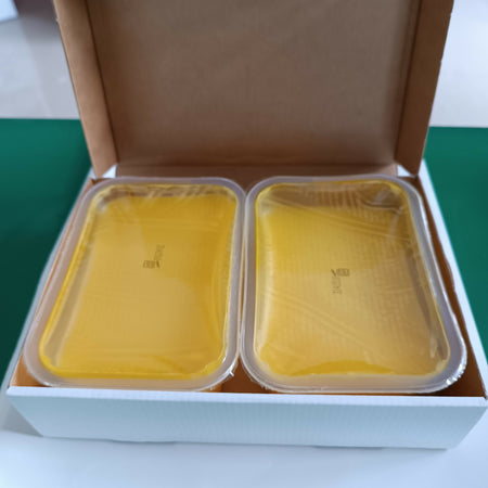 PARAFFINA fragranza CAROTA 2 VASCHETTE DA 500 GR CADAUNA BASSOFONDENTE MANI PIEDI PER SCALDAPARAFFINA ITALIANA