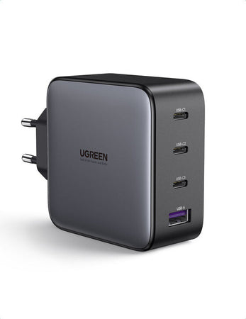 UGREEN Caricatore USB 100W GaN Nexode- 3x Type-C- 1xUSB3 Black