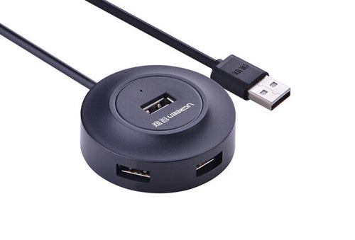 UGREEN HUB USB2.0 - 4 Porte USB2.0- 1m (Black)