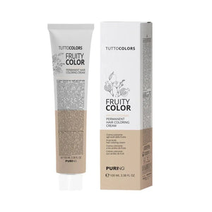olorazione Permanente Puring Fruity Color – Tinta Professionale con Acidi della Frutta, Copertura Capelli Bianchi, Colore Luminoso e Duraturo