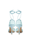 Bottega Veneta Sandali Rete Stretch in Azzurro da donna