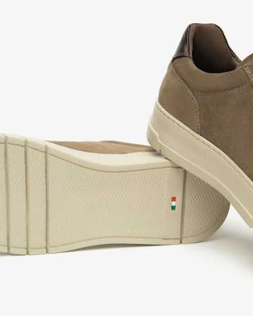 NeroGiardini Uomo sneakers in camoscio e pelle