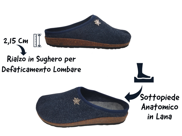 Gextop Originali Ciabatte Uomo Tirolesi per Casa Pantofole Invernali Slip On