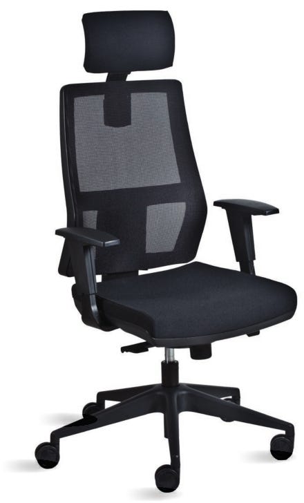 Poltrona ergonomica da ufficio presidenziale con poggiatesta