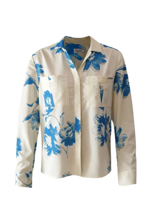 calvin klein CAMICIA POCKET BLOUSE LONG SLEEVE da donna