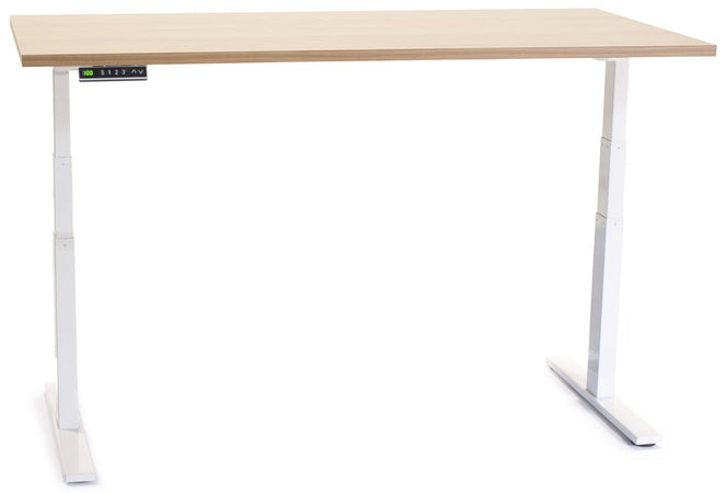 Scrivania regolabile elettricamente in altezza con display cm. 120/140/160x80x66/126h