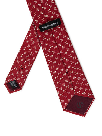 GIORGIO ARMANI Cravatta rossa in seta Giorgio Armani da uomo
