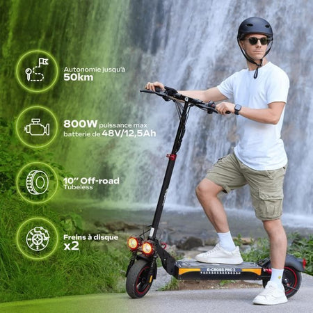 Scooter elettrico fuoristrada - URBANGLIDE - ECROSS PRO 2 - 10 - 48V - 800 W - 13Ah - Autonomia 50KM