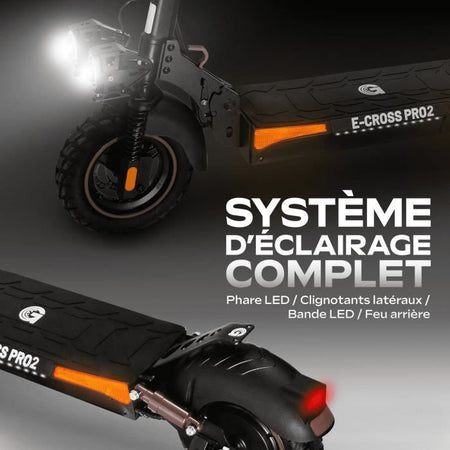 Scooter elettrico fuoristrada - URBANGLIDE - ECROSS PRO 2 - 10 - 48V - 800 W - 13Ah - Autonomia 50KM