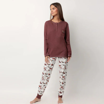 Admas Pigiama da Donna in Caldo Cotone 63622 2510S30