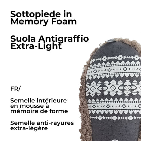 Le Pelosone Ciabatte Donna Invernali Da Casa Babbucce in Peluche Spettinato Pantofole Chiuse Suola per Parquet