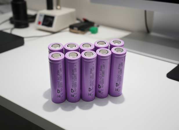 10 batterie 18650 3,7v 6800mah litio testa piatta saldare ricaricabile pacco batteria torcia ricambio