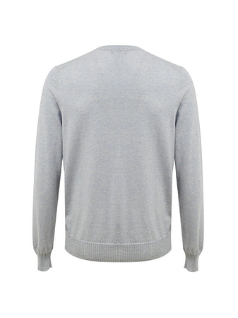 Gran Sasso Maglia Girocollo in Azzurro Pastello da uomo
