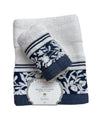 Set Asciugamani 1+1 Via Roma 60 Samba – Spugna di Cotone Jacquard 420 gr/m²