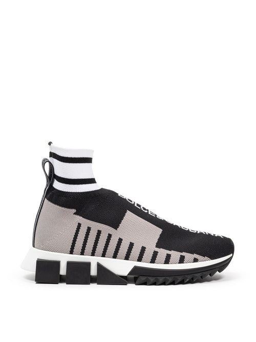 Dolce & Gabbana Sneakers Sorrento alte in maglia elastica da donna