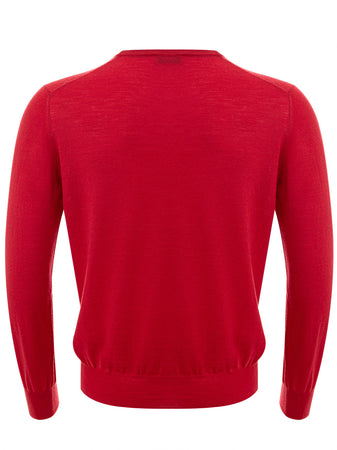 Gran Sasso Maglia Girocollo in Rosso da uomo