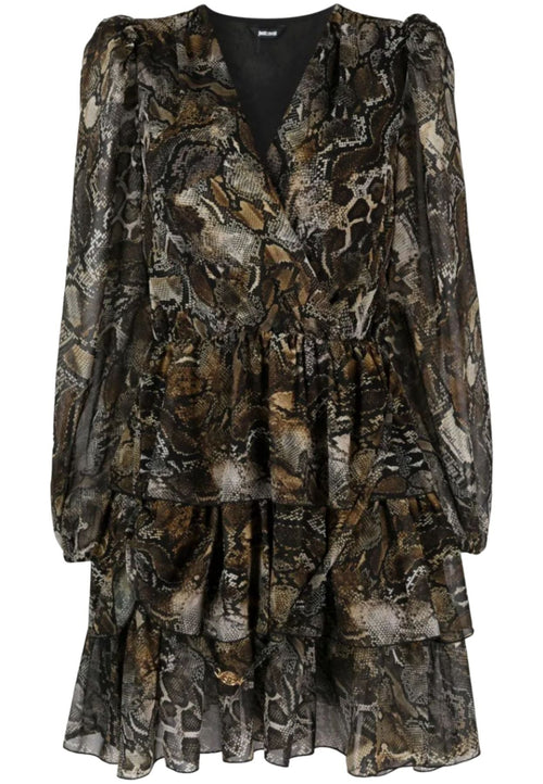 JUST CAVALLI Abito PL GEORGETTE PR PYTON da donna