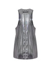 Tom Ford Top smanicato argento da donna