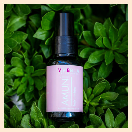 Profumo per Capelli Amunì Hair Parfum – Hair Mist Nutriente e Illuminante, Fragranza Donna a Lunga Durata con Effetto Setoso Anti Crespo