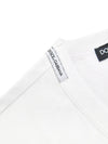 Dolce & Gabbana T-shirt Scollo a V in Cotone Bianco da uomo