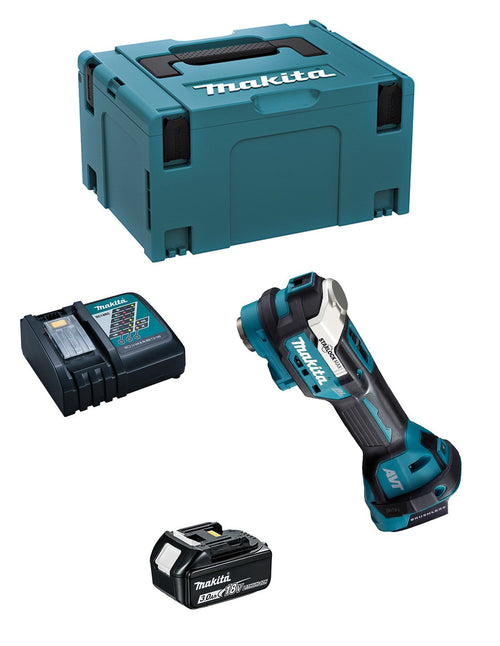 Utensile Multifunzione MAKITA DTM52RFJ1 (1 x 3,0Ah + DC18RC + MAKPAC 3)