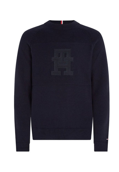 Tommy Hilfiger FELPA monogram crew neck da uomo