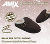 Terranova ciabatte donna invernali con pelo, calde pantofole peluche in memory foam, confort stravolgente