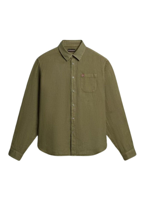 NAPAPIJRI CAMICIA G-LINEN LS da uomo