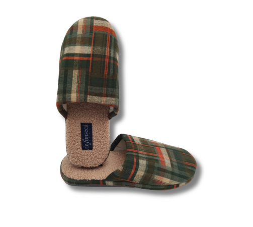 de fonseca Brunico Ciabatte Invernali, Calde Pantofole Chiuse per Uomo, Ciabatta con Pelo per Casa