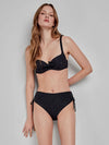 Bikini Gisela 2/30188BT taglia M/3, top con ferretto e imbottitura, slip alto regolabile, stampa geometrica, stile elegante e contenitivo.