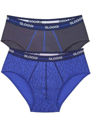 Sloggi Uomo 2 Slip Start Midi 10050546 S13 - Passarelli Biancheria