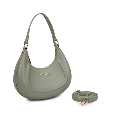 VIVIENNE D. borsa a spalla V120.VERDE/BIANCO/NERO/ROSA