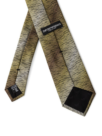 EMPORIO ARMANI Cravatta verde in seta Emporio Armani da uomo