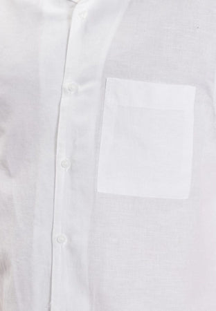 calvin klein CAMICIA LINEN COTTON CUBAN SS SHIRT da uomo