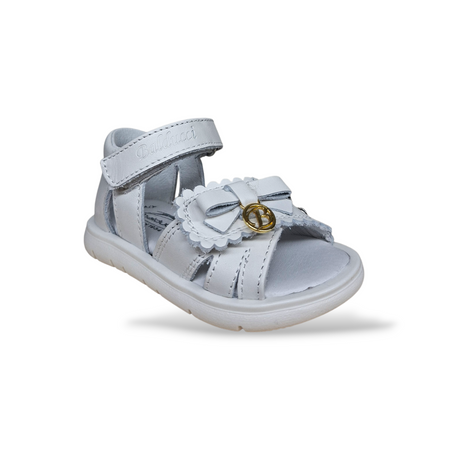 Sandalo Primi Passi Balducci Cita Pelle Bianco Cerimonia Made in Italy Bambino