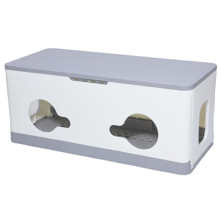 Scatola Porta Cavi in ABS super resistente, Protezione Ciabatte elettriche, sistema i cavi aggrovigliati, Sicurezza Bambini e Animali.