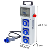 QUADRO ELETTRICO DA CANTIERE ASC 220V MONOFASE CON 3 PRESE IP67 DA 16A + FUNGO DI EMERGENZA - ElettroWatt.eu