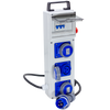 QUADRO ELETTRICO DA CANTIERE ASC 220V MONOFASE CON 3 PRESE IP67 DA 16A + FUNGO DI EMERGENZA - ElettroWatt.eu