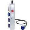 QUADRO ELETTRICO DA CANTIERE ASC 220V MONOFASE CON 3 PRESE IP67 DA 16A + FUNGO DI EMERGENZA - ElettroWatt.eu