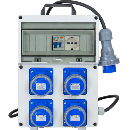 QUADRO ELETTRICO DA CANTIERE ASC 4 PRESE CON PRESA SHUCKO AGGIUNTIVA - ElettroWatt.eu