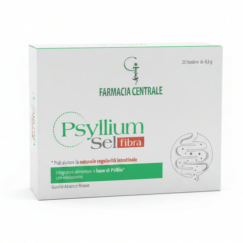 fpi farmacia centrale dr Michele Iadevaia psyllium sel fibra per la naturale regolarità intestinale gusto arance rosse 20 bustine