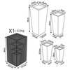 set di 4 vasi da giardino Beige