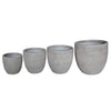 AFELANDRA - set di vasi in fibra sintetica Grigio