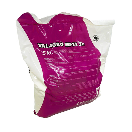 Valagro Edta Zn Kg.5 Concime Inorganico Semplice a Base di Microelementi Syngenta Consentito in Agricoltura Biologica
